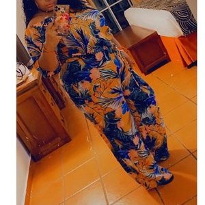 Floral Plus Jumpsuit